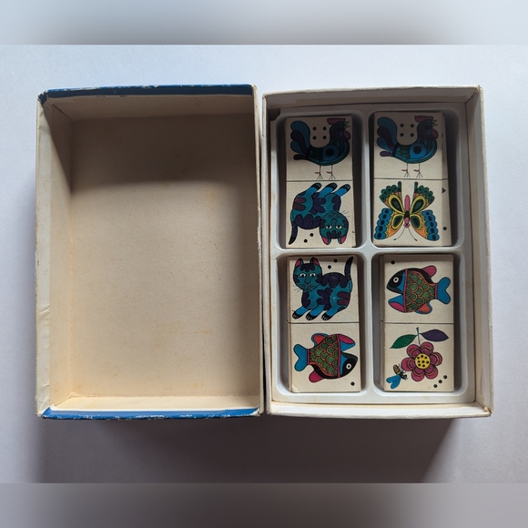 Vintage Animal Domino Game - Jumbo, Hausemann & Höte - Animal Dominoes from 1972 - Picture 7 of 9